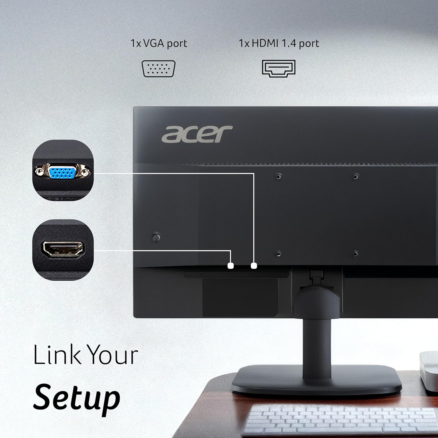 Acer EK220Q J0 21.5 Inch Full HD VA Panel Monitor