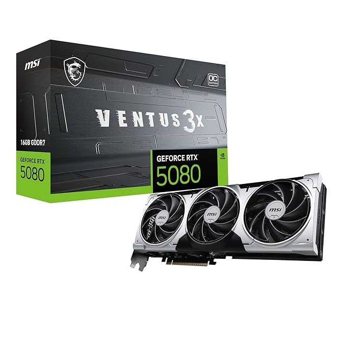 MSI GeForce RTX 5080 16G Ventus 3X OC Plus Graphic Card