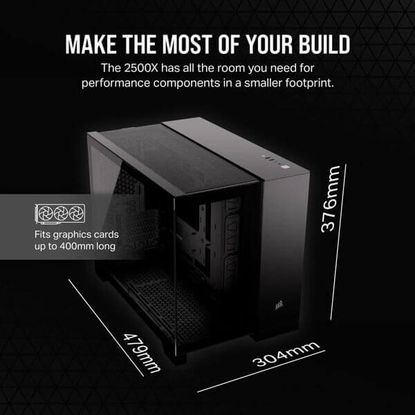 Corsair 2500X Airflow M-ATX Min Tower Case