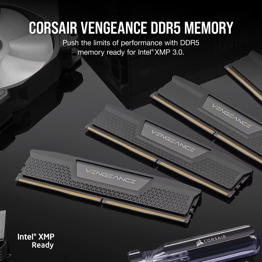 CORSAIR Vengeance  DDR5 RAM 48GB (2x24GB) 5200MHz CL38 Intel XMP iCUE Compatible Computer Memory - Black (CMH48GX5M2B5200C38)