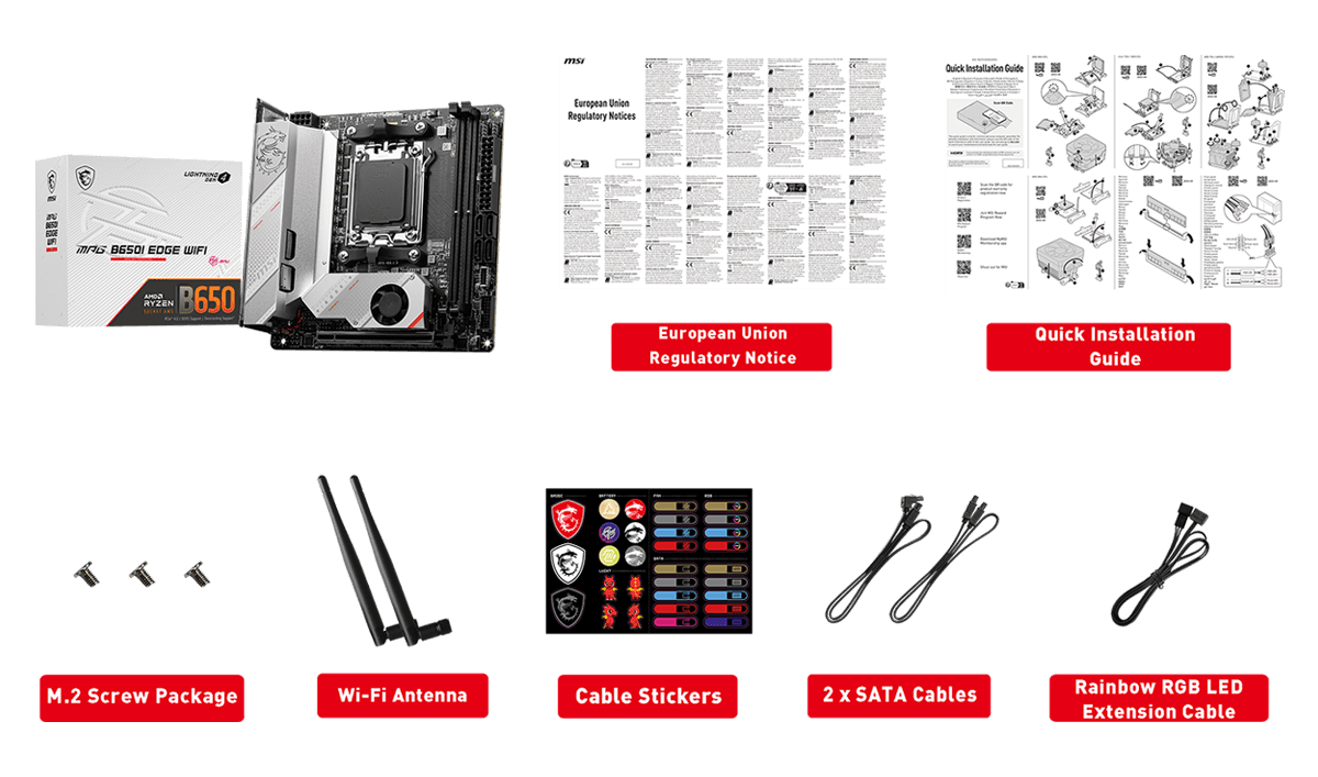 MSI MPG B650I Edge WiFi Gaming Motherboard