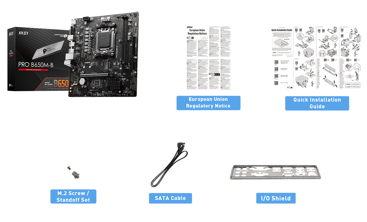 MSI PRO B650M-B Motherboard