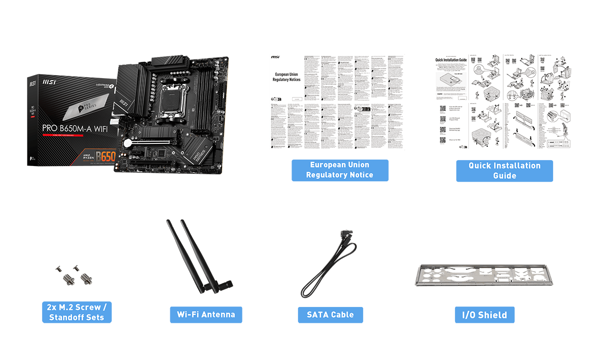MSI PRO B650M-A WiFi Motherboard