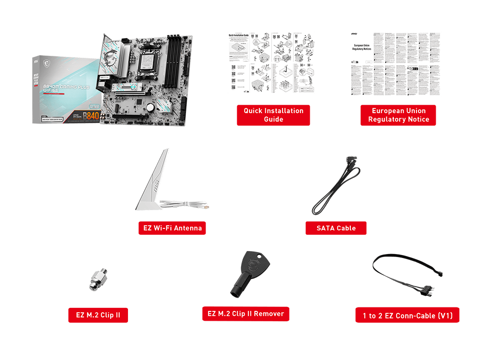 MSI B840M Gaming Plus WIFI6E Motherboard