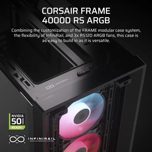 ORSAIR Frame 4000D RS ARGB E-ATX Mid Tower Case