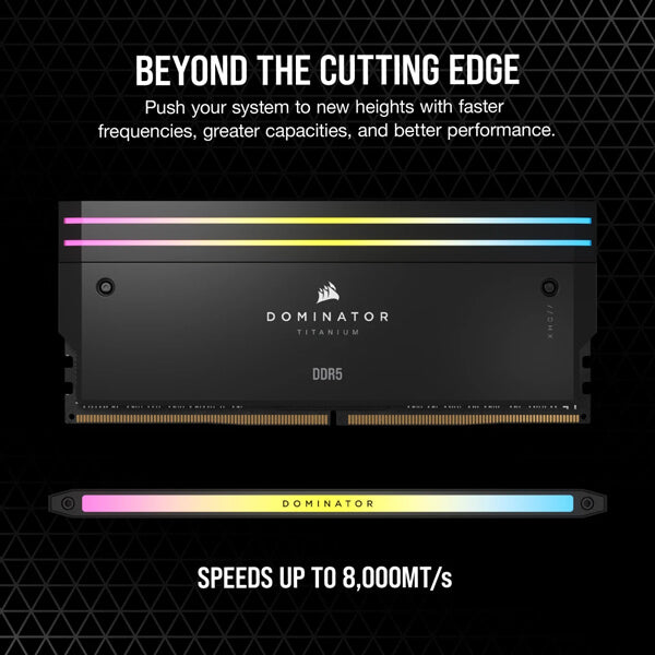 CORSAIR DOMINATOR TITANIUM 64GB RGB 6000MHZ 2*32GB DDR5 CL30