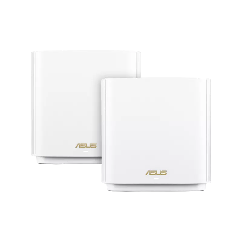 ASUS AX XT8 Black 2 Pack (XT8-BLACK-2PK) AX6600 Tri-Band WiFi 6 Mesh System