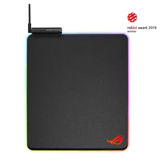 ROG Balteus Qi Vertical Gaming Mouse Pad with Wireless Qi Charging Zone