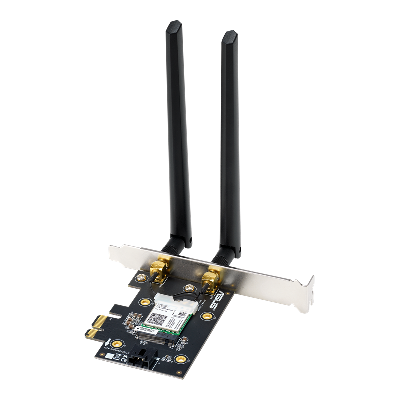 ASUS PCE-AX3000 Dual Band PCI-E WiFi 6 (802.11ax). Supporting 160MHz, Bluetooth 5.0, WPA3 Network Security, OFDMA and MU-MIMO