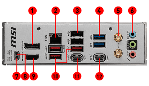 MSI B650M Project Zero Motherboard