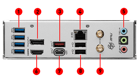 MSI MPG B760I EDGE WIFI DDR4 motherboard