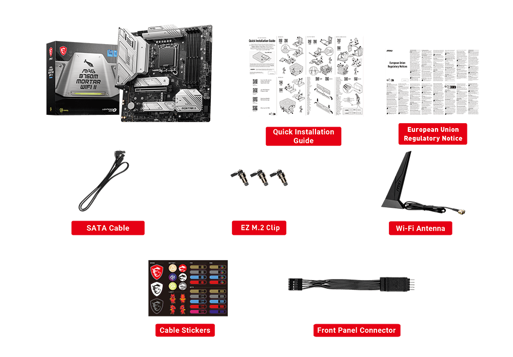 MSI MAG B760M Mortar WiFi II Motherboard