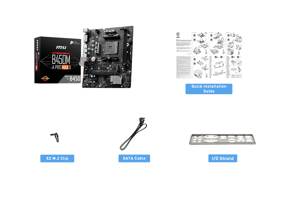 MSI B450M-A PRO MAX II Motherboard