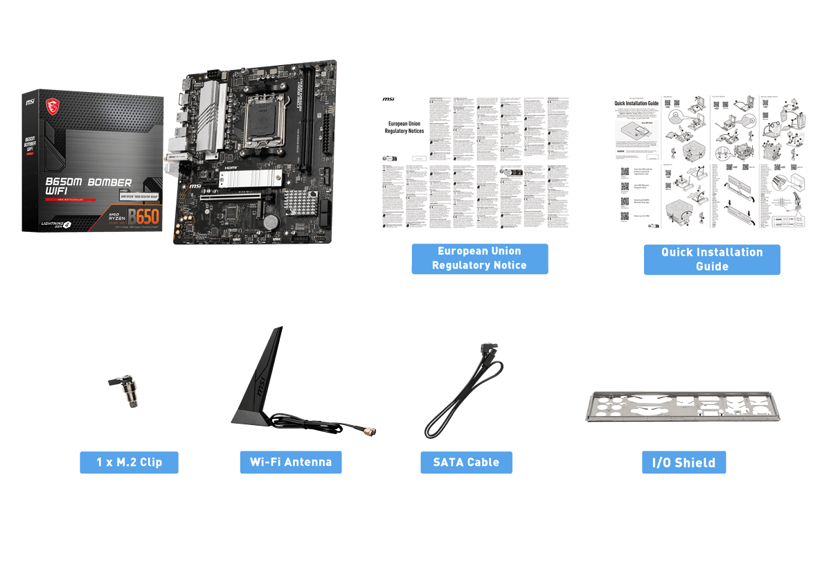 MSI B650M Bomber WiFi Motherboard