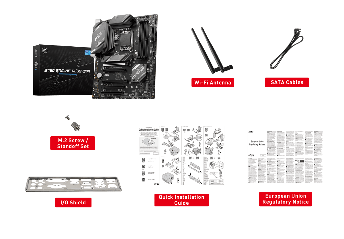 MSI B760 Gaming Plus WiFi Motherboard