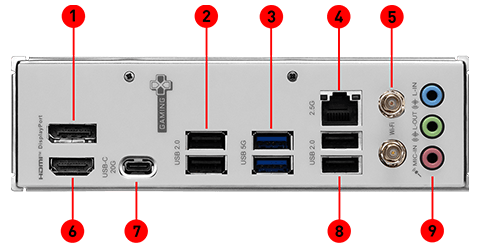 MSI H810M GAMING WIFI6E Motherboard