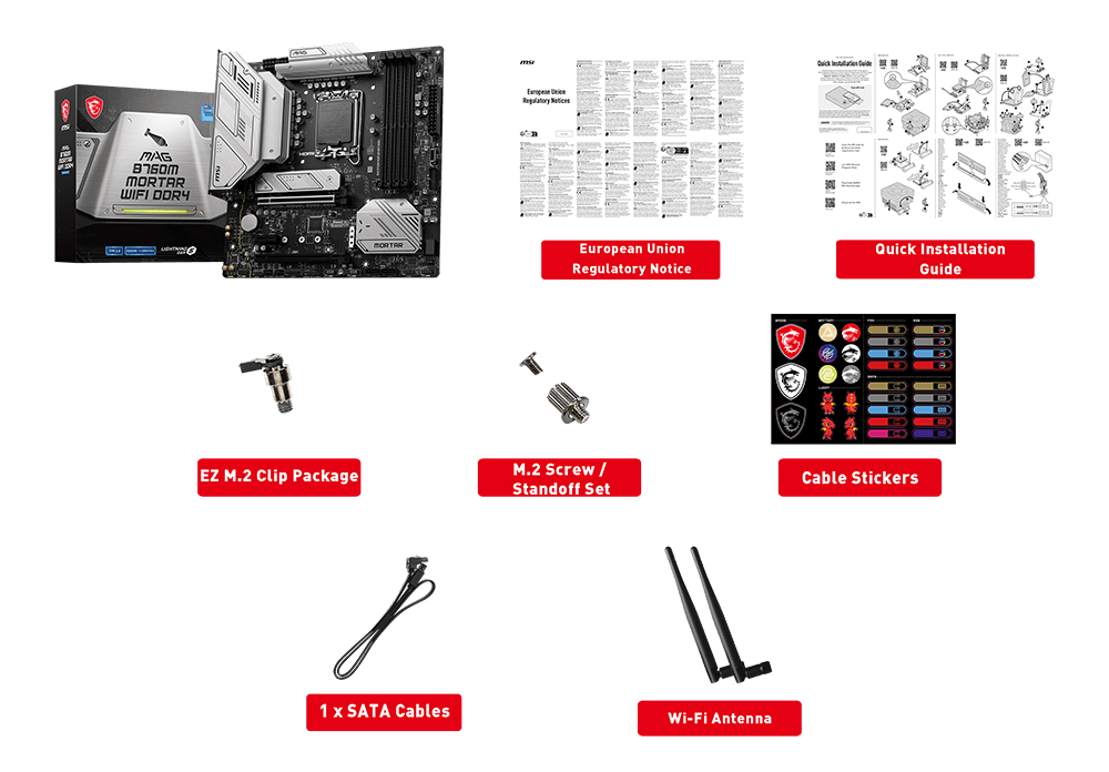 MAG B760M MORTAR WIFI DDR4