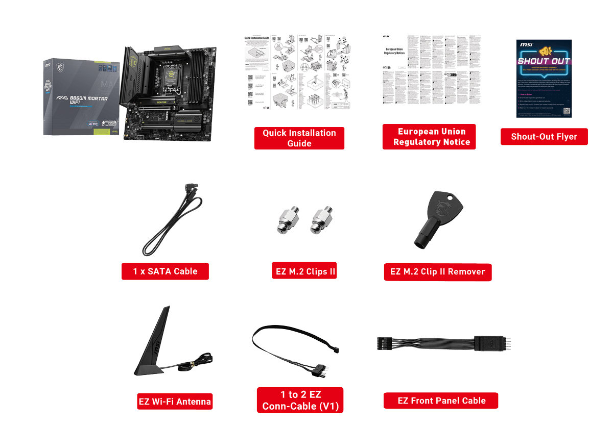 MAG B860M MORTAR WIFI Motherboard