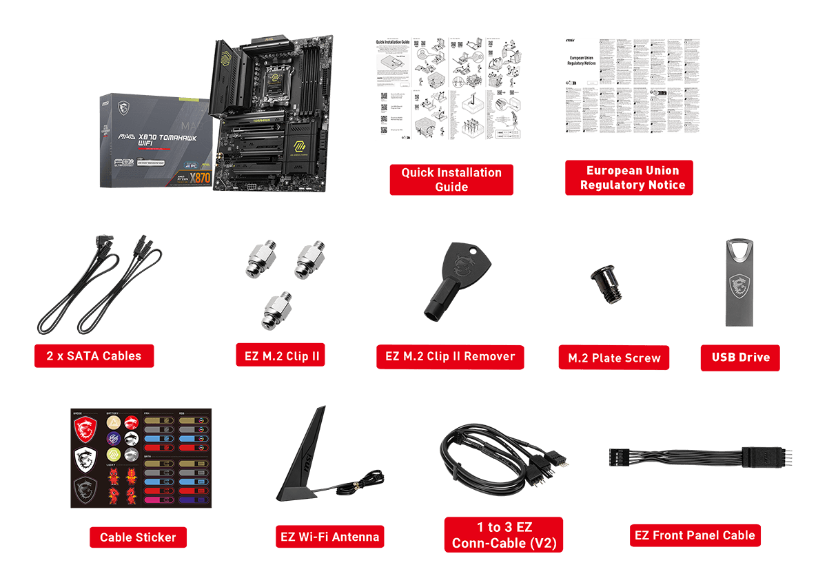 MSI MAG X870 Tomahawk WiFi Gaming Motherboard
