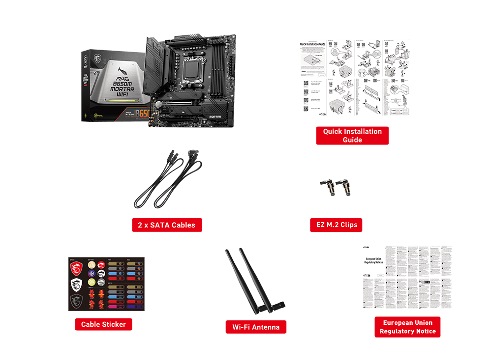 MSI MAG B650M Mortar WiFi Motherboard