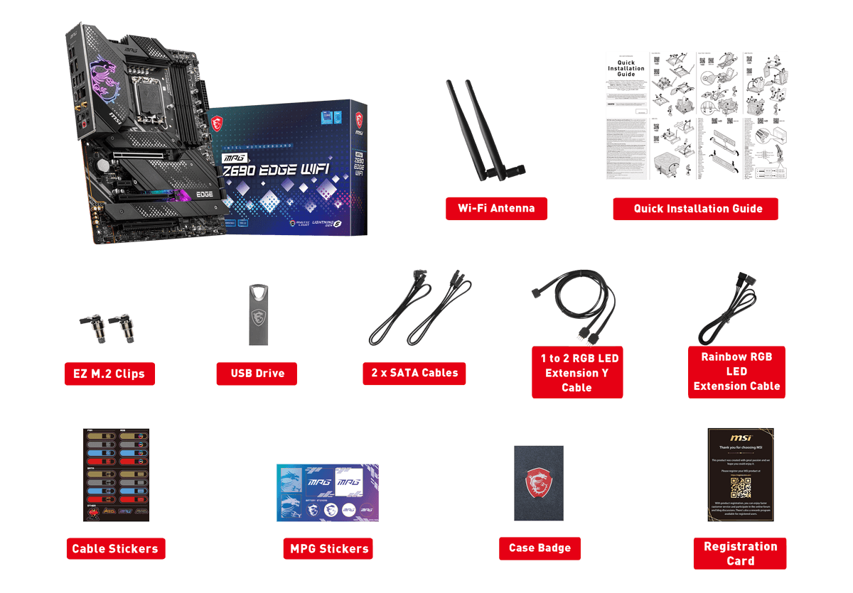 MSI MPG Z690 Edge WiFi DDR4 Motherboard