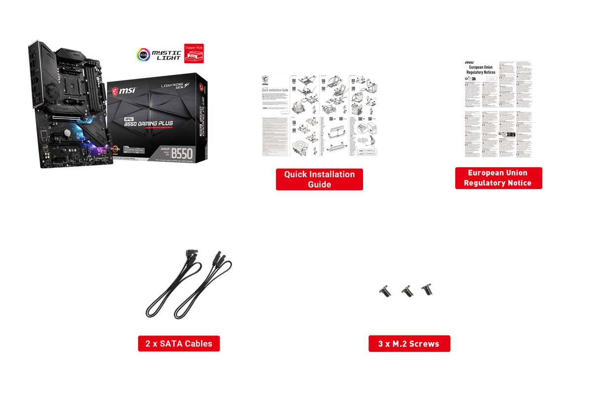 MSI MPG B550 Gaming Plus AMD AM4 DDR4