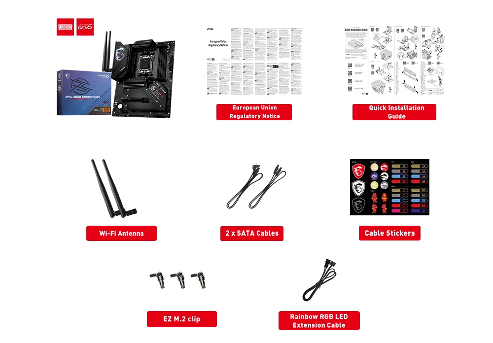 MSI MPG B650 Carbon WiFi ATX Gaming Motherboard