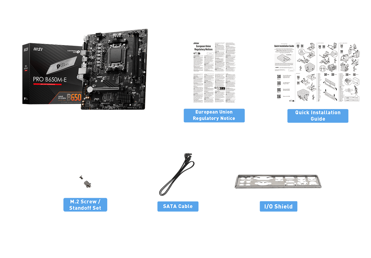 MSI PRO B650M-E Motherboard