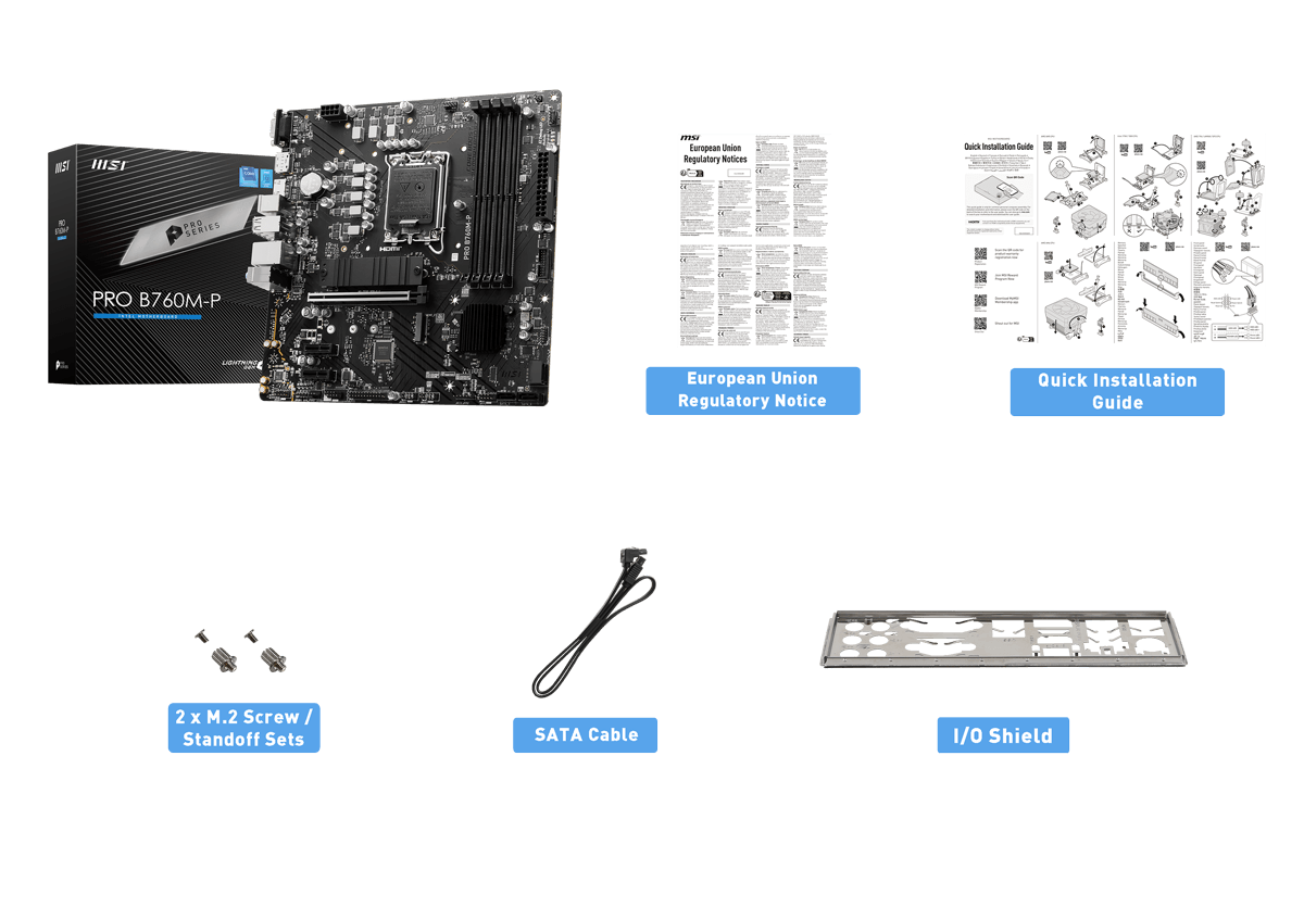 MSI PRO B760M-P Motherboard