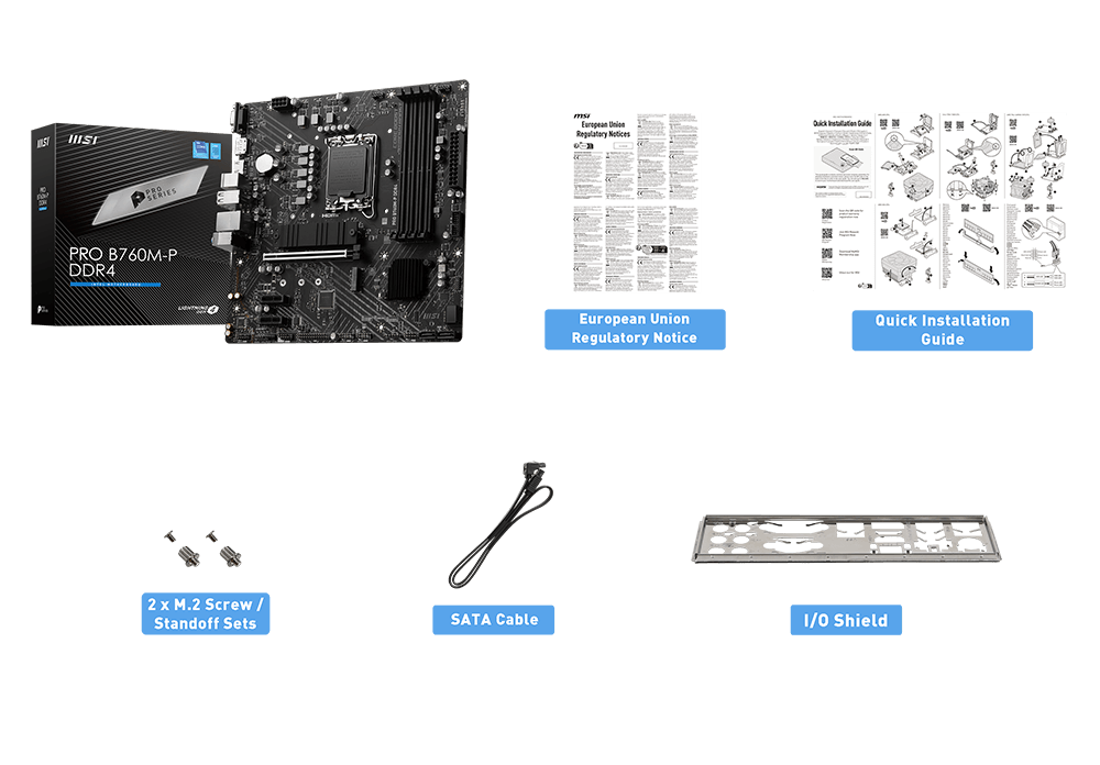 MSI PRO B760M-P Motherboard