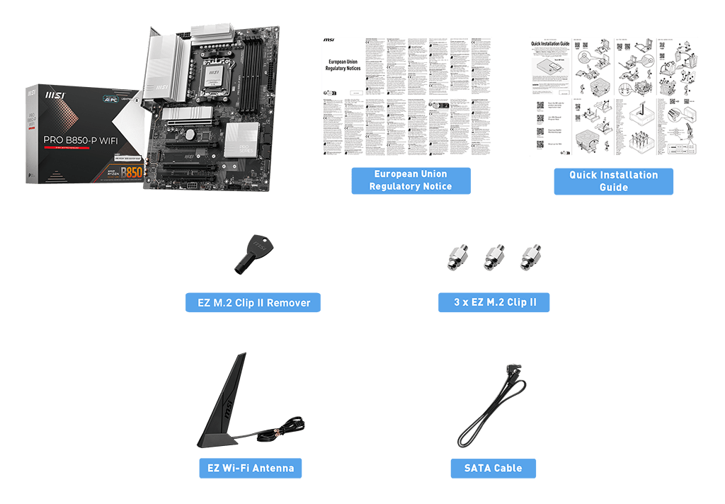 MSI PRO B850-P WiFi Motherboard