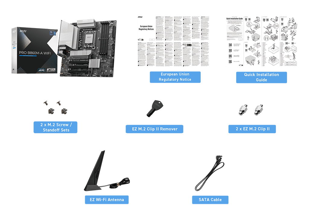 MSI PRO B860M-A WiFi Motherboard