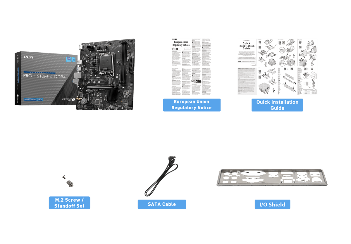 MSI PRO H610M-S  Motherboard