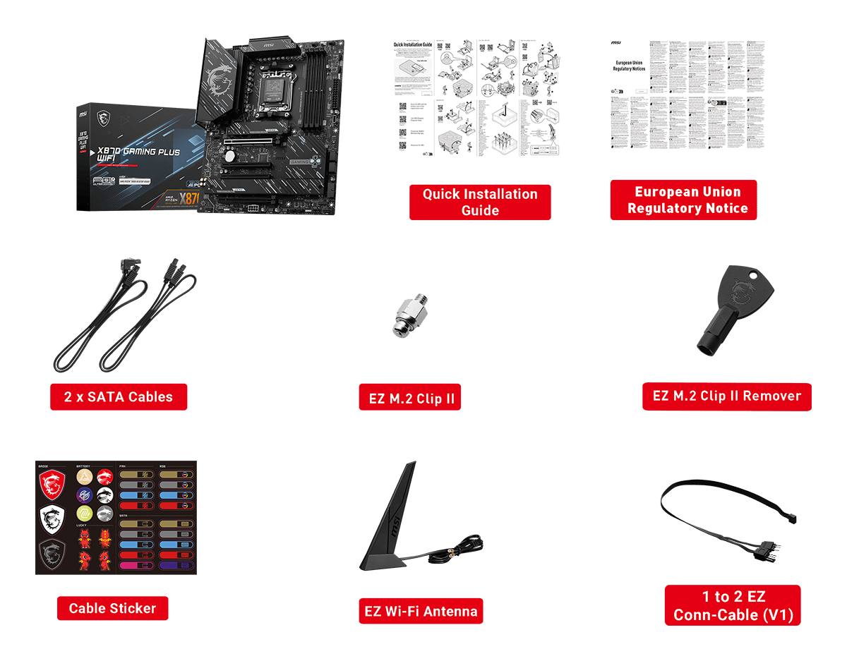 MSI PRO X870-P WiFi Gaming Motherboard