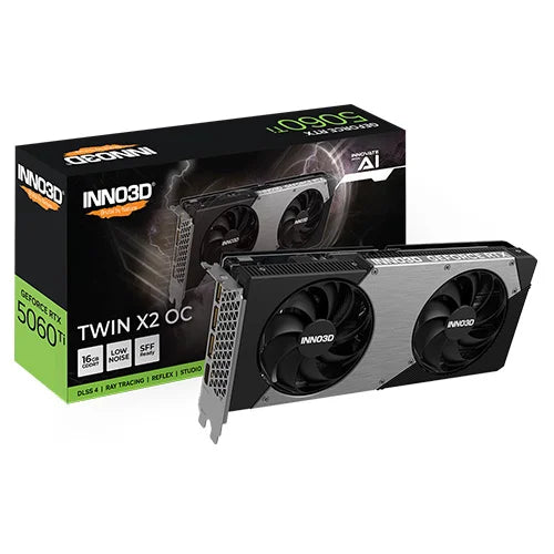 INNO3D RTX 5060 Ti Twin X2 OC 16GB GDDR7 Graphics Card INNO3D RTX 5060 Ti Twin X2 OC 16GB GDDR7 Graphics Card INNO3D RTX 5060 Ti Twin X2 OC 16GB GDDR7 Graphics Card INNO3D RTX 5060 Ti Twin X2 OC 16GB GDDR7 Graphics Card