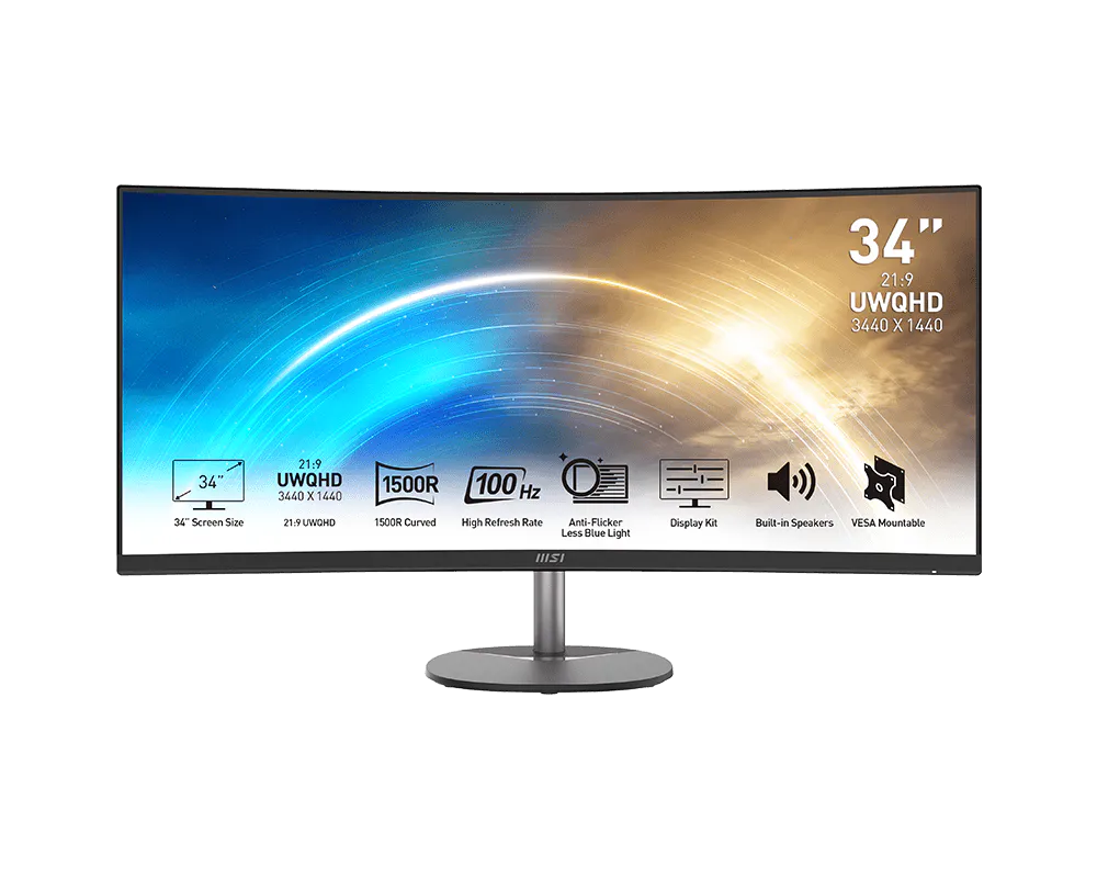 MSI PRO MP341CQ 34-Inch Full HD Computer Monitor