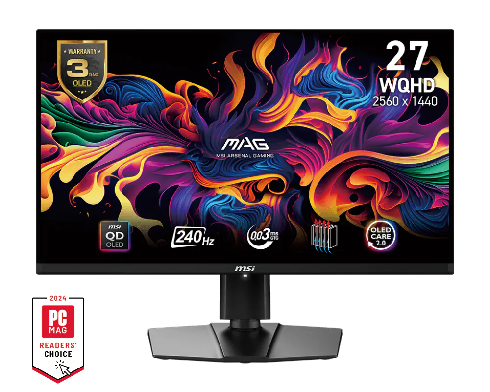 MSI MAG 271QPX QD-OLED E2, 26.5-inch, OLED,