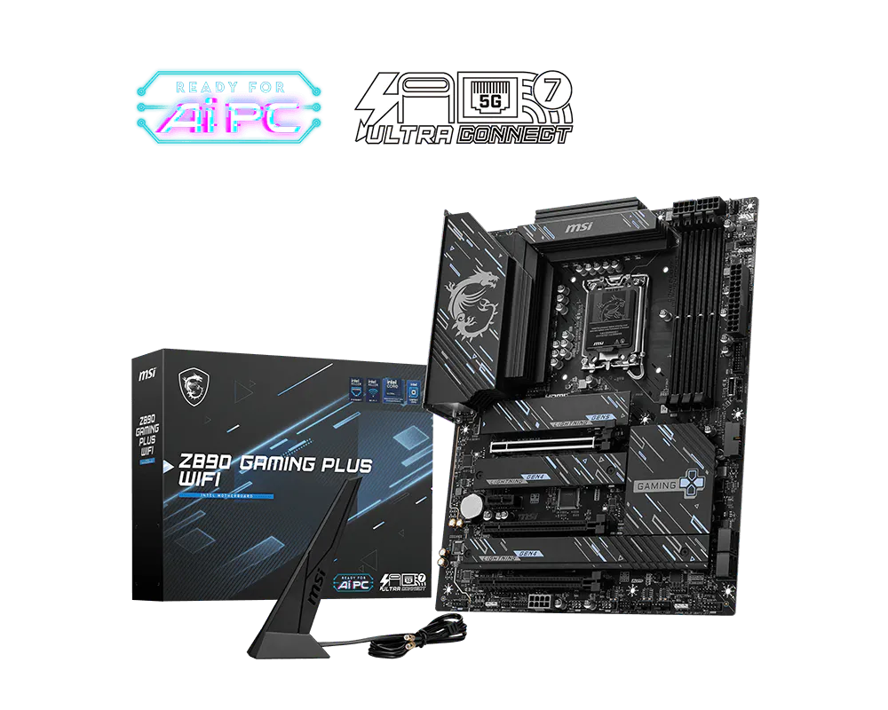MSI Z890 Gaming Plus WiFi Gaming Motherboard