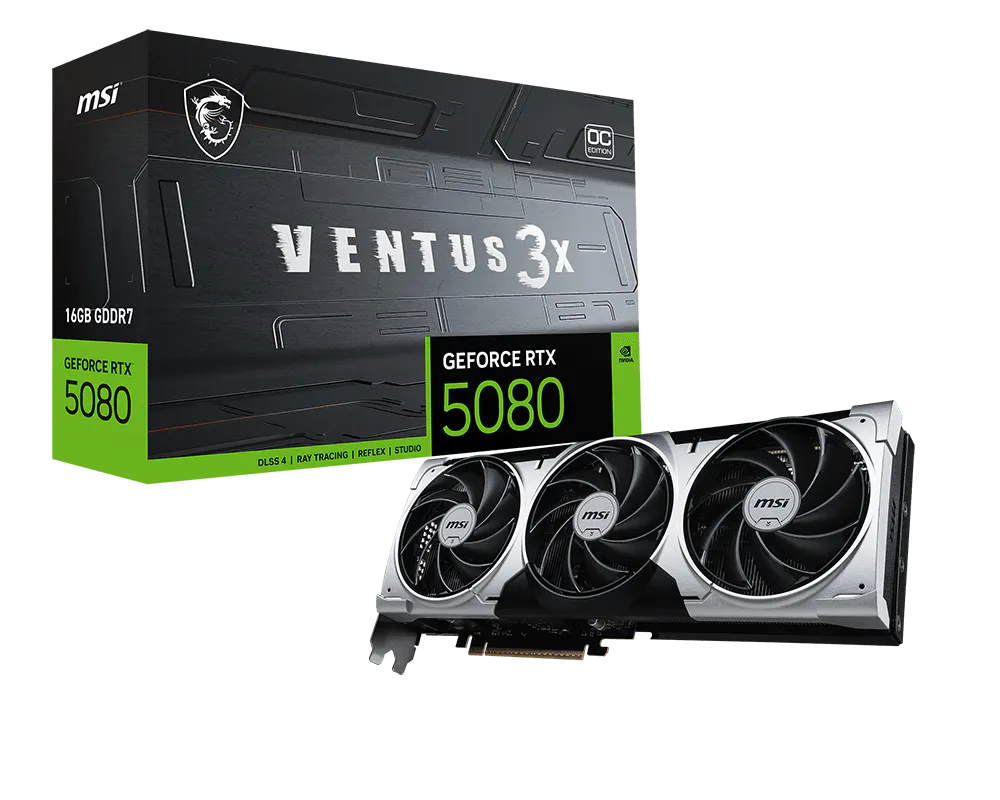 MSI GeForce RTX 5080 16G Ventus 3X OC Plus Graphic Card