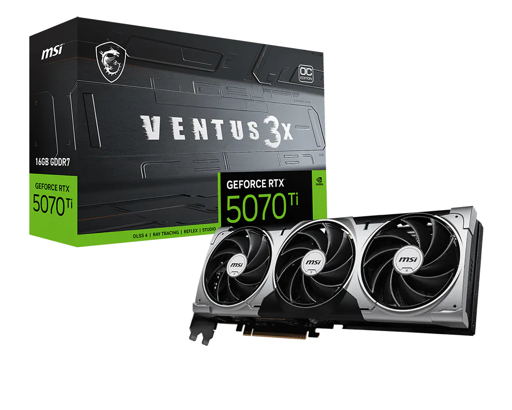 MSI GeForce RTX 5070 Ti 16G Ventus 3X OC Graphic Card White