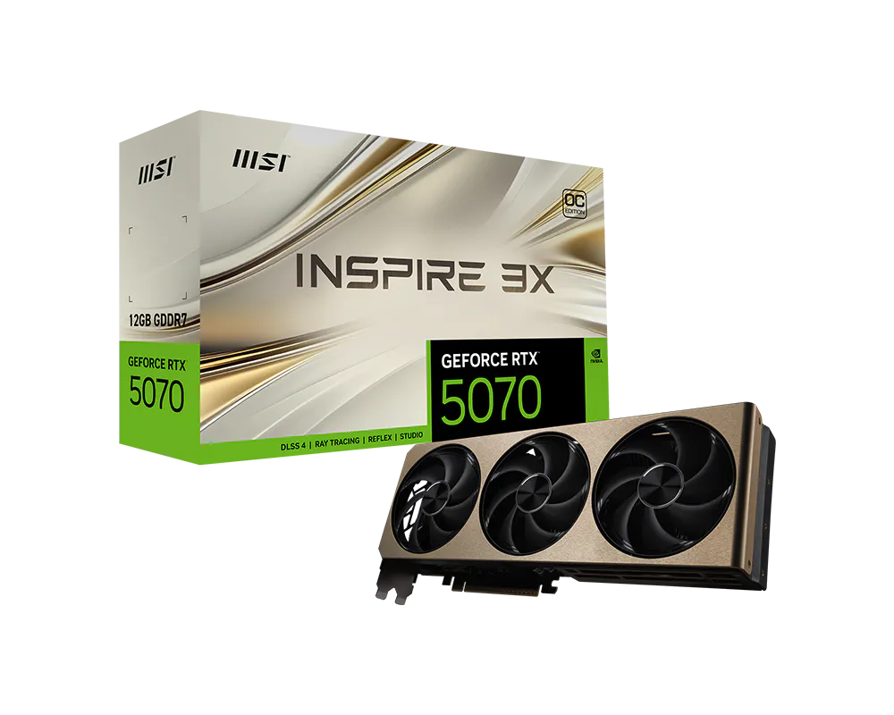 MSI GeForce RTX 5070 12G Inspire 3X OC Graphic Card