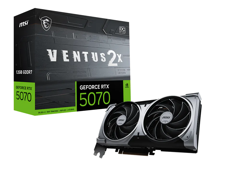 MSI GeForce RTX 5070 12G Ventus 2X OC Graphic Card
