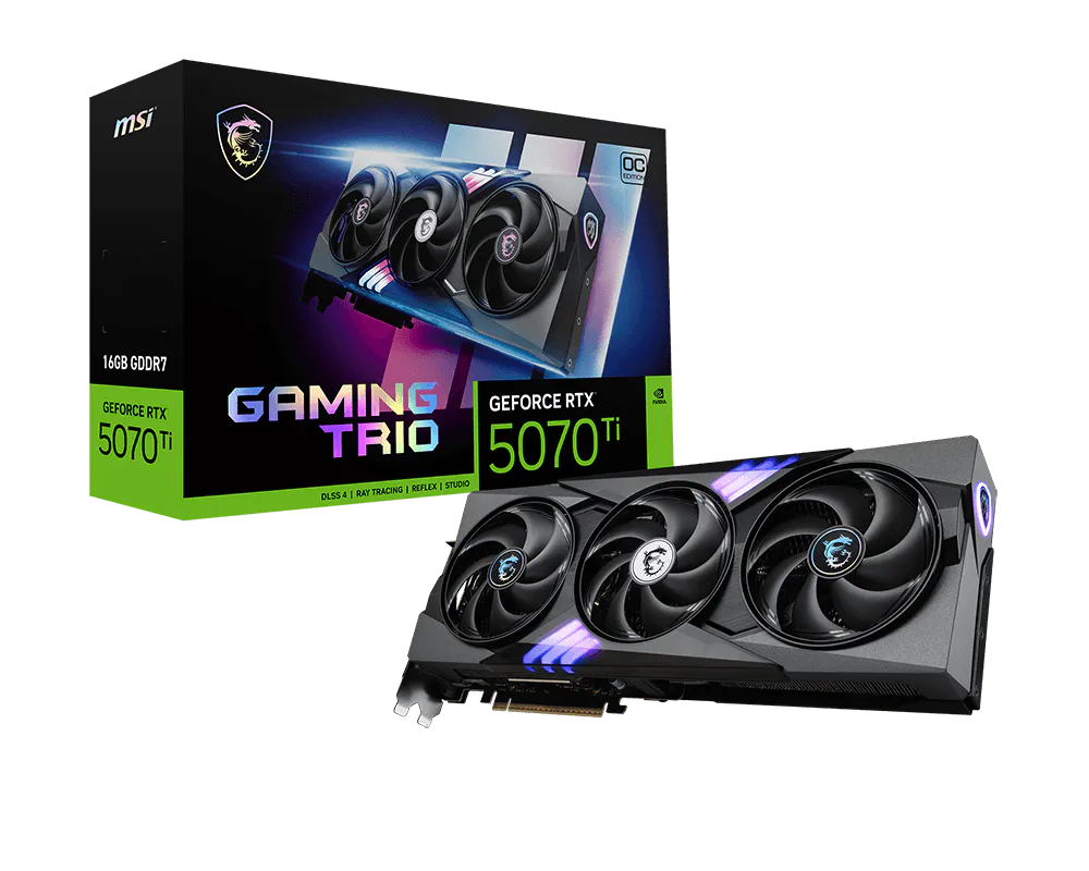 MSI GeForce RTX 5070 Ti 16G Gaming Trio OC White Graphic Card