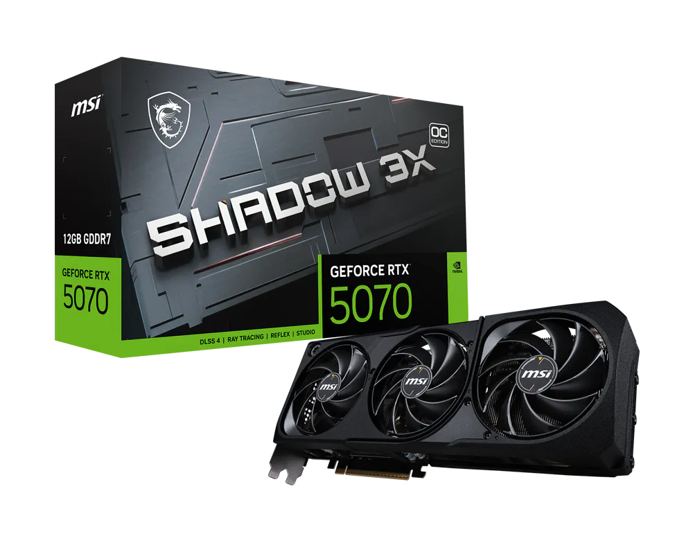 MSI GeForce RTX 5070 12G Shadow 3X OC Graphic Card