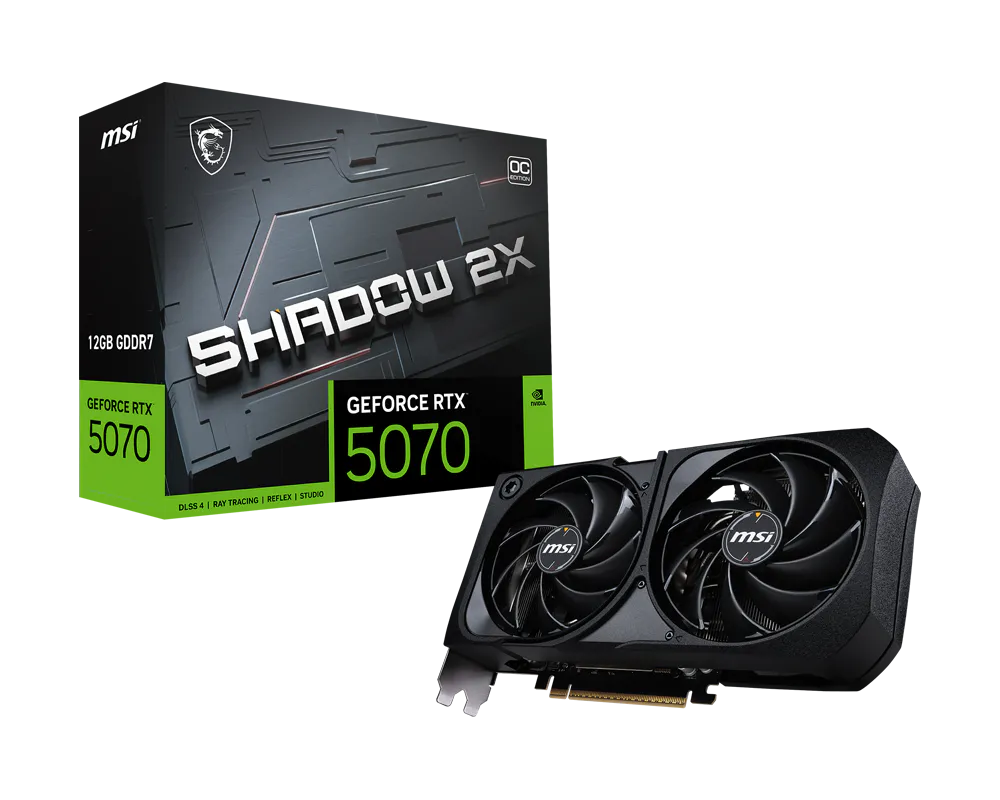 MSI GeForce RTX 5070 12G Shadow 2X OC Graphic Card