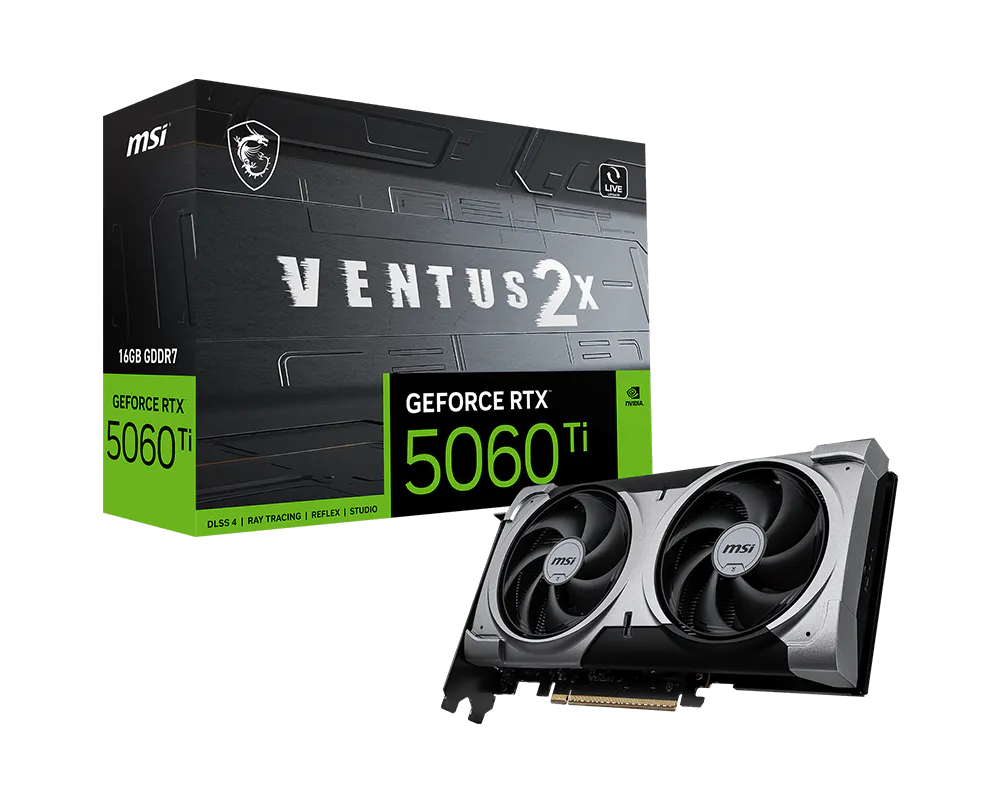 MSI GeForce RTX 5060 Ti 16G Ventus 2X OC Plus Graphic Card