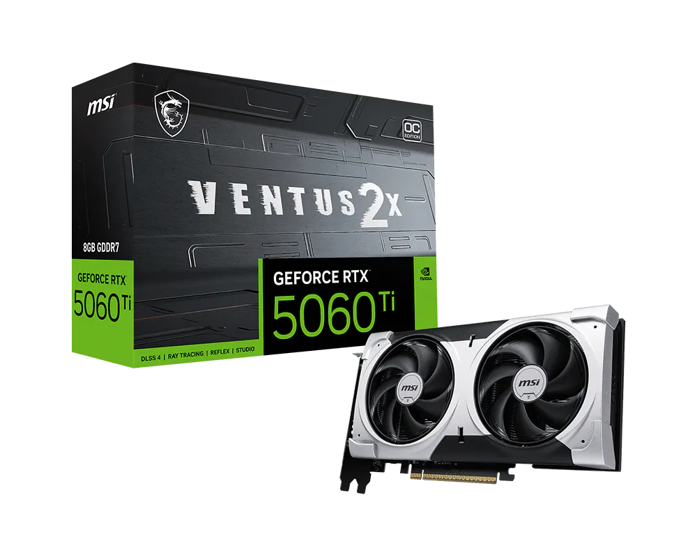 MSI GeForce RTX 5060 Ti 8G Ventus 2X OC Plus Graphic Card