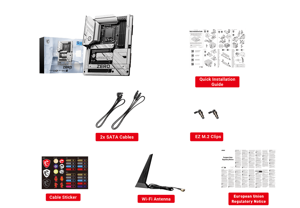 MSI Z790 Project Zero Gaming Motherboard