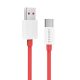 Coconut C14 Dash/Warp 30W USB A to Type C Charging Data Sync Charger Adapter Cable 5V/6A for Oneplus 5T/6/6T/7 PRO/7T/ 7 PRO/NORD/8 PRO/8T/9 PRO/9R - 1Metre/3.3ft