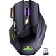 Coconut WM22 Gold 2.4Ghz Wireless Gaming Mouse, 500 mAh Rechargeable, 3200 DPI Optical Sensor, 6 Buttons with Rapid Fire Key Ergonomic Wireless Mouse for PC/Laptop/Mac - Black